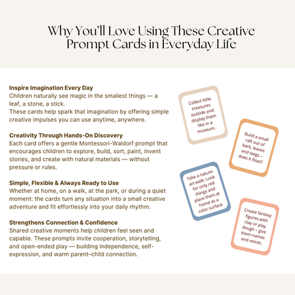 Montessori × Waldorf Creative Prompt Cards