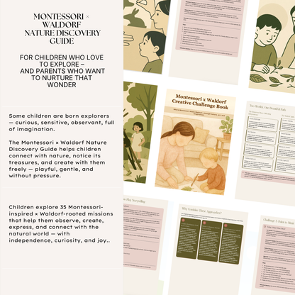 Montessori × Waldorf Creative Challenge Book
