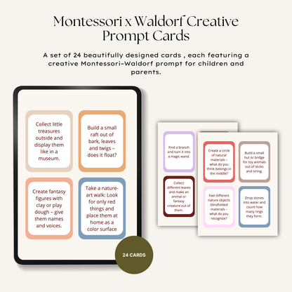 Montessori × Waldorf Creative Prompt Cards