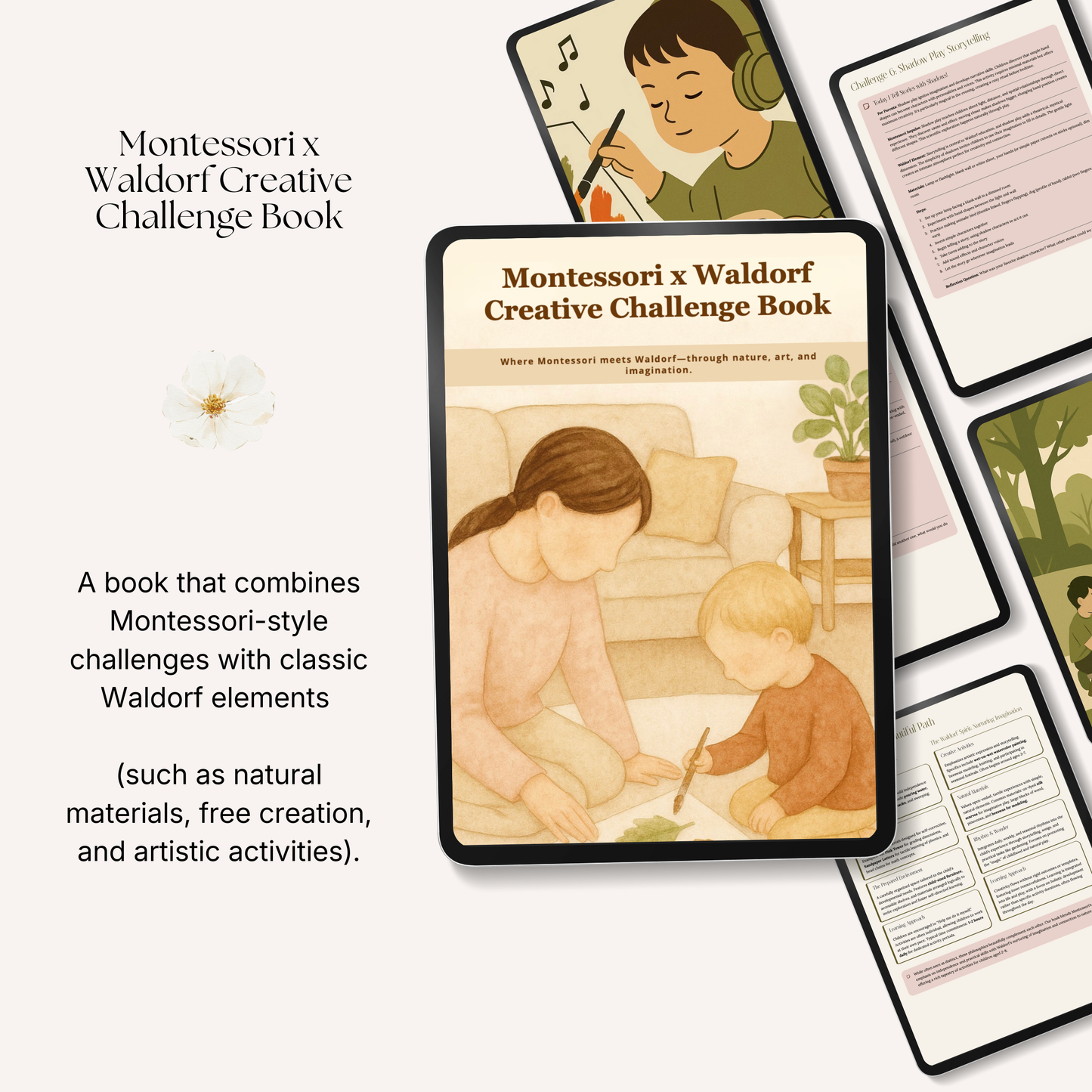 Montessori × Waldorf Creative Challenge Book